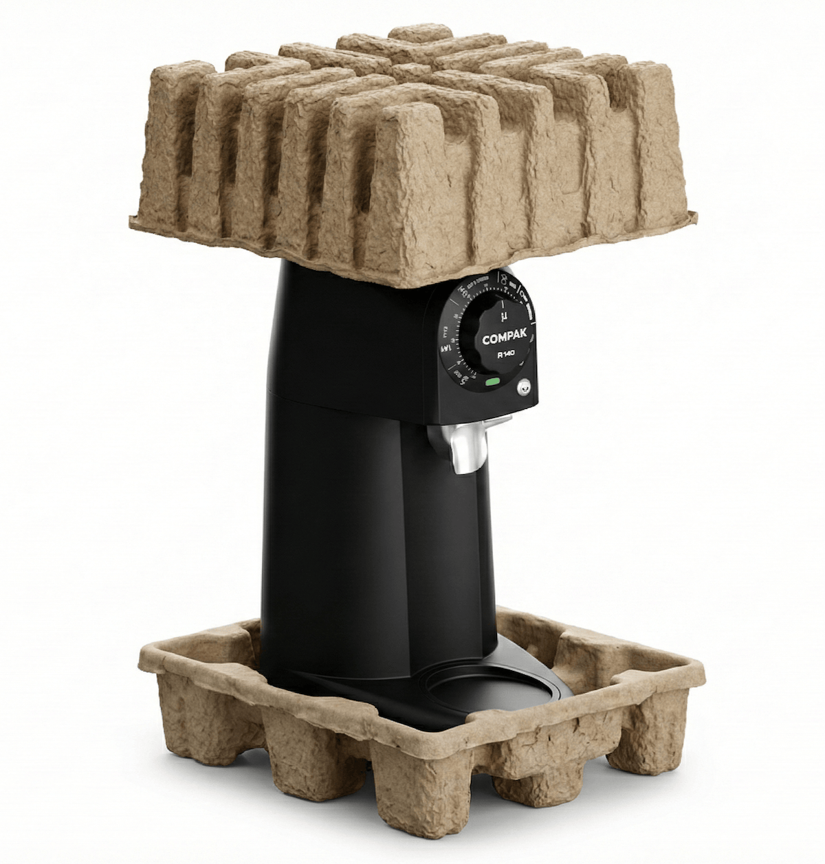 Embalagem de polpa moldada para moinho de café